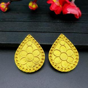 亿铜饰品DIY 发冠材料 合金水滴吊片 九龙九凤冠材料古风头饰材料