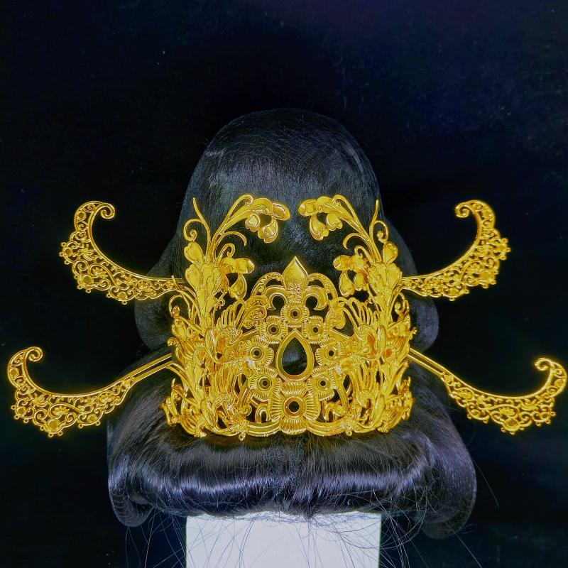 新款发冠材料亿铜饰品铜合金