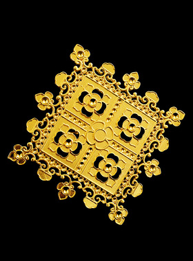 李锤冠饰发钗发冠铜合金电泳保色
