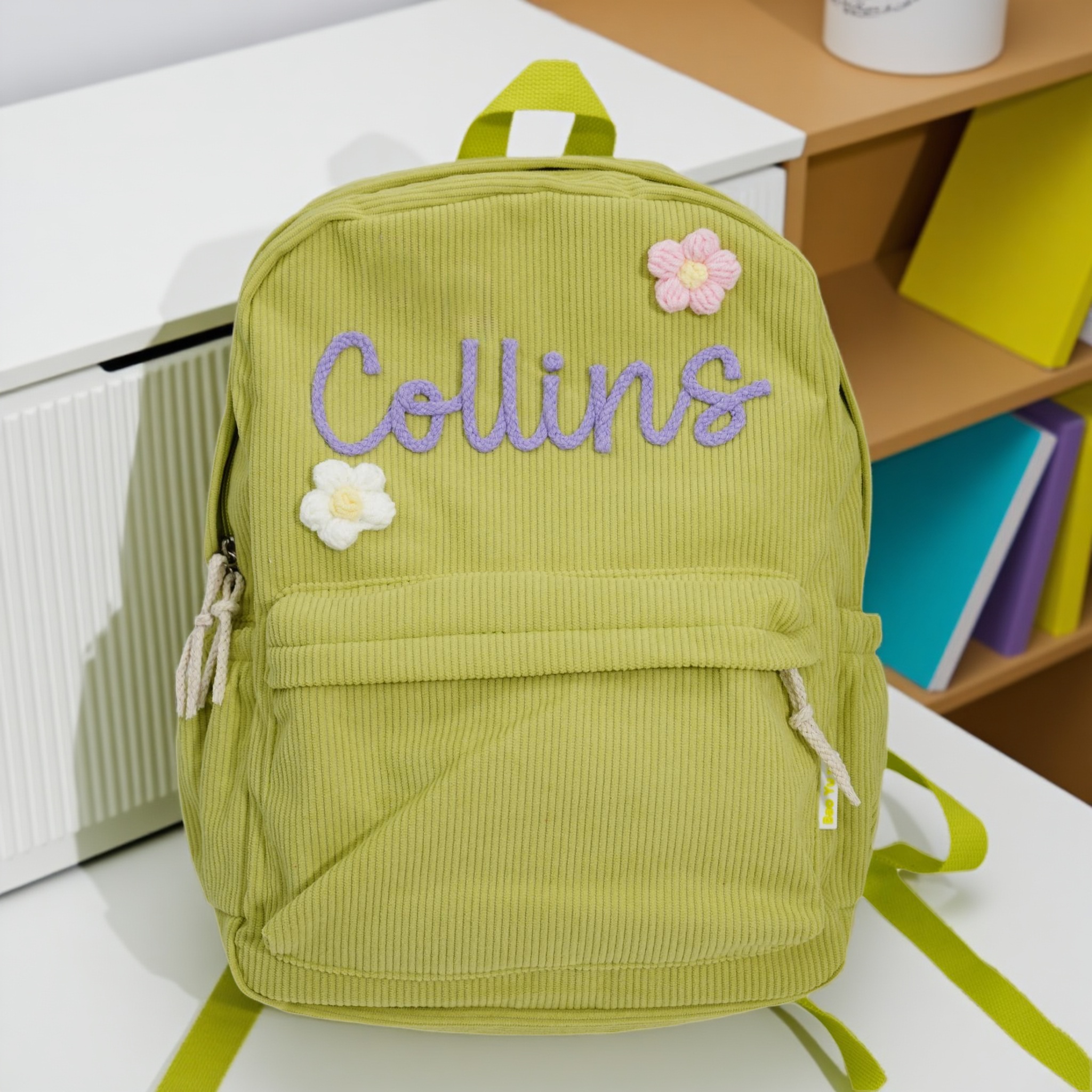 【可定制名字】Augolare原创艺术家纯手工diy双肩新款丝绒背包