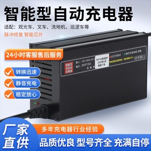 电动清洁洗地机扫地机12V10A25A24V15A20A36V电动叉车智能充电器