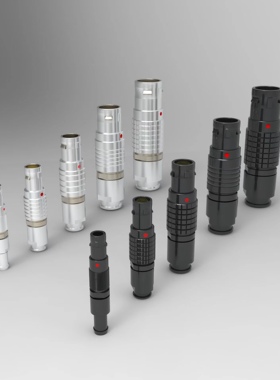 兼容LEMO连接器航空插推拉自锁FGG插头00  0 1 2 3B  PIN位齐全