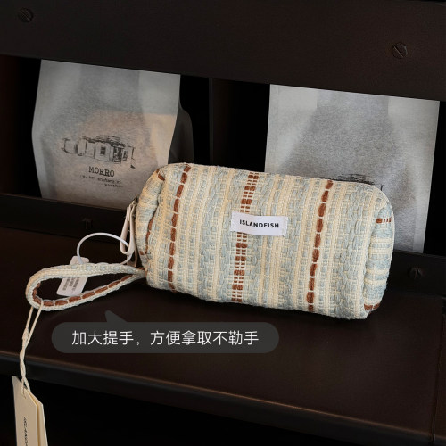 【拍2件减20元】屿鱼文创针织笔袋文具袋高颜值大容量ins风送礼
