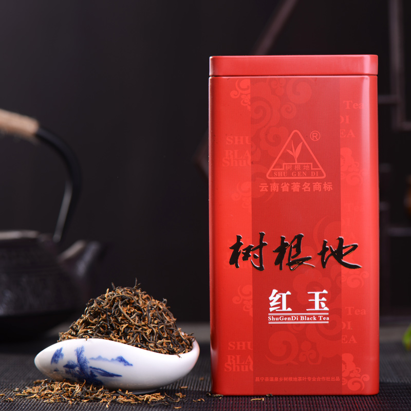云南特级浓香树根地滇红茶