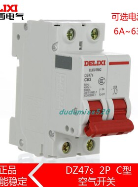 德力西DZ47s 小型家用断路器 空气开关2P C32 16A10A 25A 40A 63A