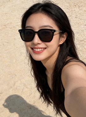 2026新款GM墨镜LASOLA男女通用黑色简约百搭高级感防嗮太阳眼镜