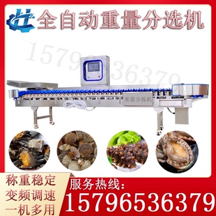 小龙虾分拣机全自动重量分选机鱼类鸡爪分选机猪蹄水果称重分级机