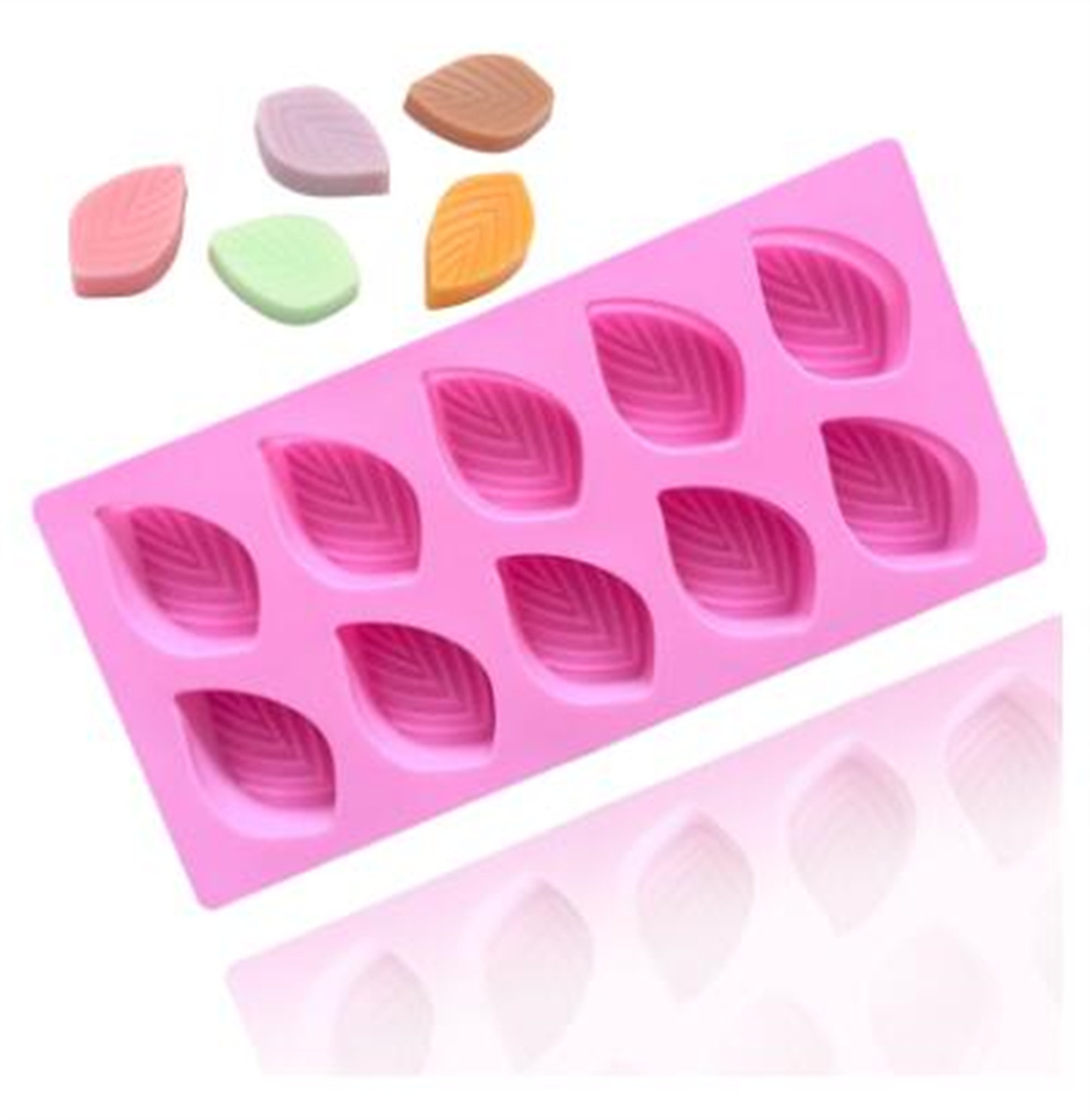 DIY简单烘培 10连立体树叶烘焙模具