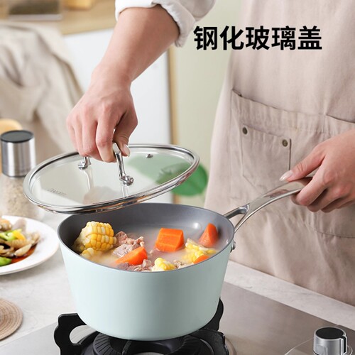 德国进口不粘锅汤锅煎锅宝宝辅食