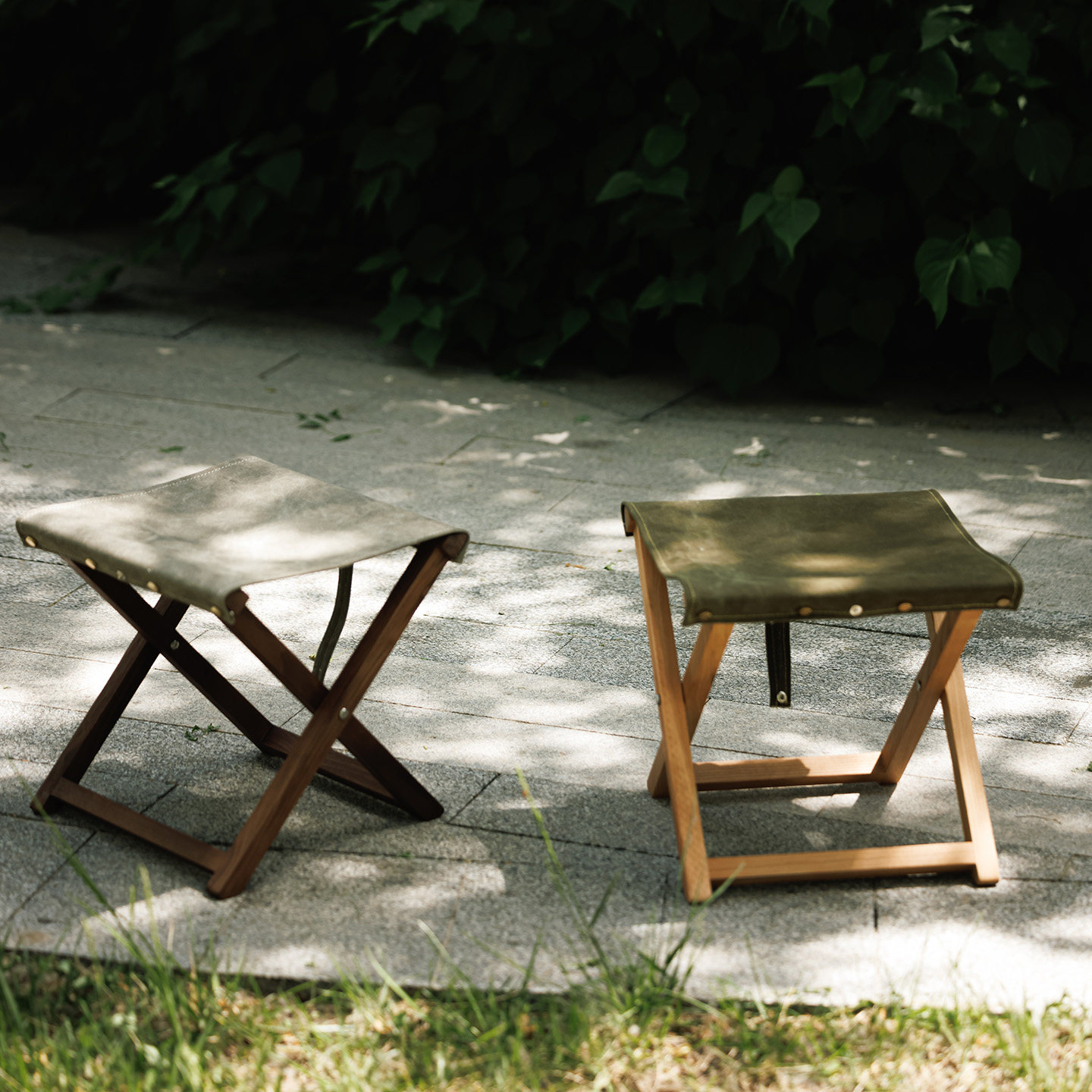 以山 山夏马扎 樱桃木马扎实木折叠便携原木家用折叠凳黑胡桃户外