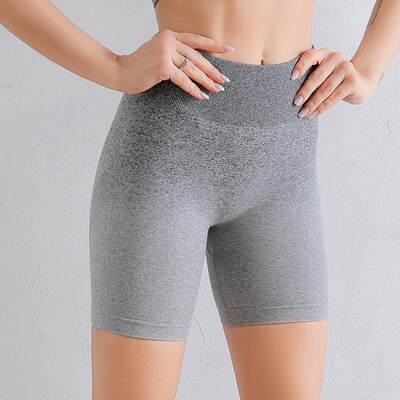 Sports shorts, women's hang dye gradient yoga split pants, w