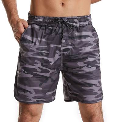 Men's shorts, fashionable camouflage sports pants, home spli