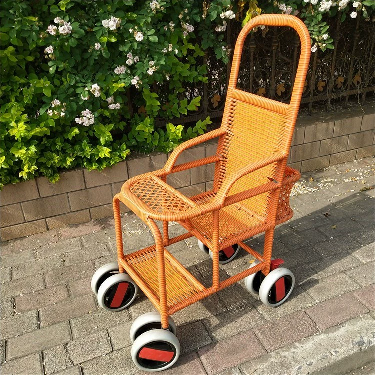 Bốn mùa mây bé xe đẩy mây xe đẩy xe đẩy mây ghế bé đan - Xe đẩy / Đi bộ
