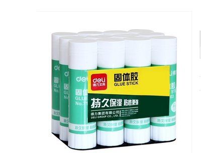 正品得力固体胶7102 得力固体胶棒 21克得力胶棒 21g固体胶