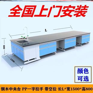 全钢耐腐蚀理化板药品柜PP边台通风柜实验室装 修实验台 修化验室装