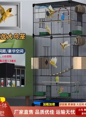 特大号大空间鸟笼子豪华繁殖鸟别墅虎皮鹦鹉玄凤鹦鹉笼八哥廖哥笼