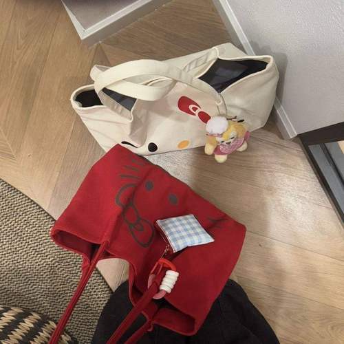 大容量新款帆布包卡通可