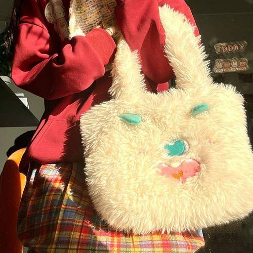 小怪兽卡通搞怪毛绒包百