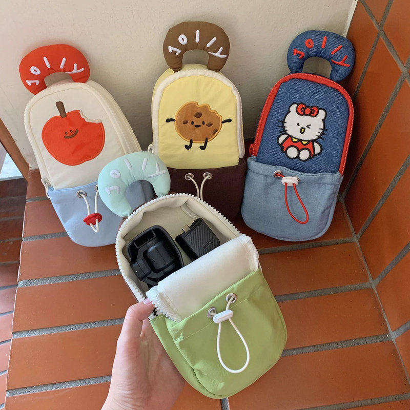 原创风卡通猫咪牛仔笔袋