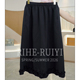 气质显瘦木耳设计高腰A字半裙 RH678春夏新款 干丝木耳