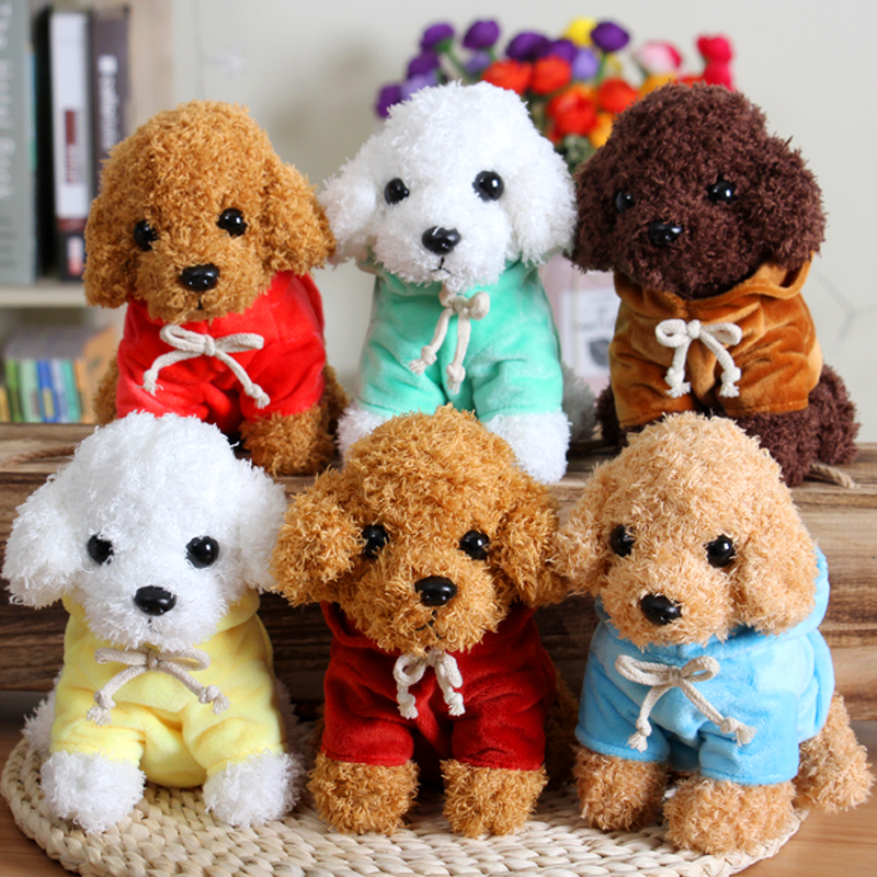 卫衣泰迪狗公仔可爱仿真狗狗宠物