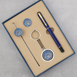 重庆大学周边纪念品金属校徽书签钥匙扣笔套装学生用文创礼品定制