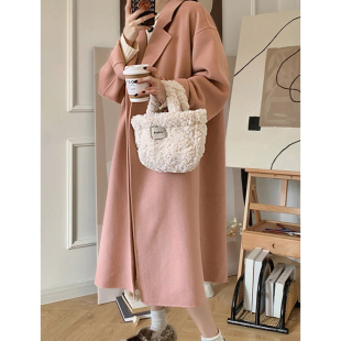 款 呢子大衣女最新 韩系赫本风小个子毛呢外套 高级感时髦中长款 法式