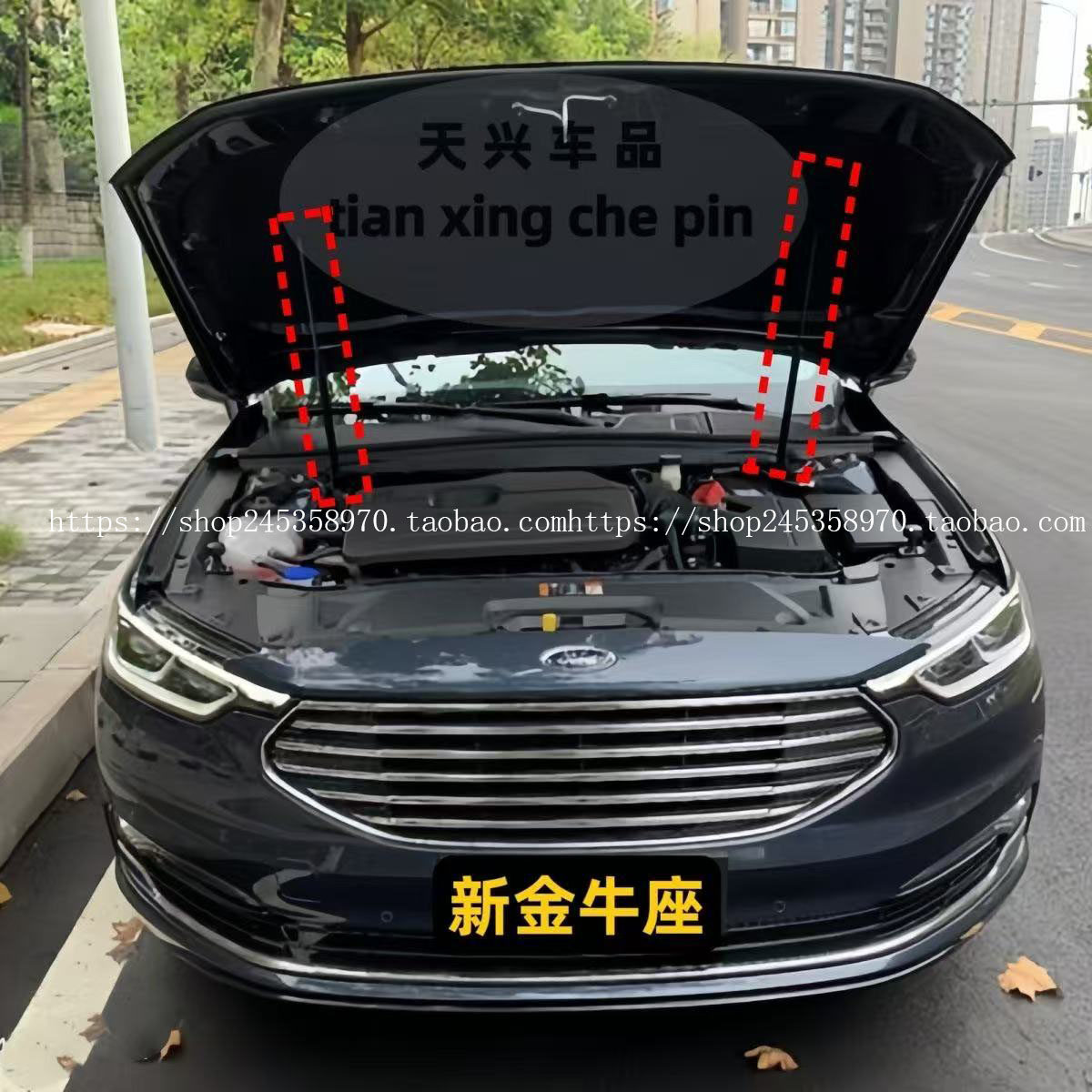 2019款福特金牛座原装 前机盖支撑杆发动机盖液压杆引擎盖气压杆