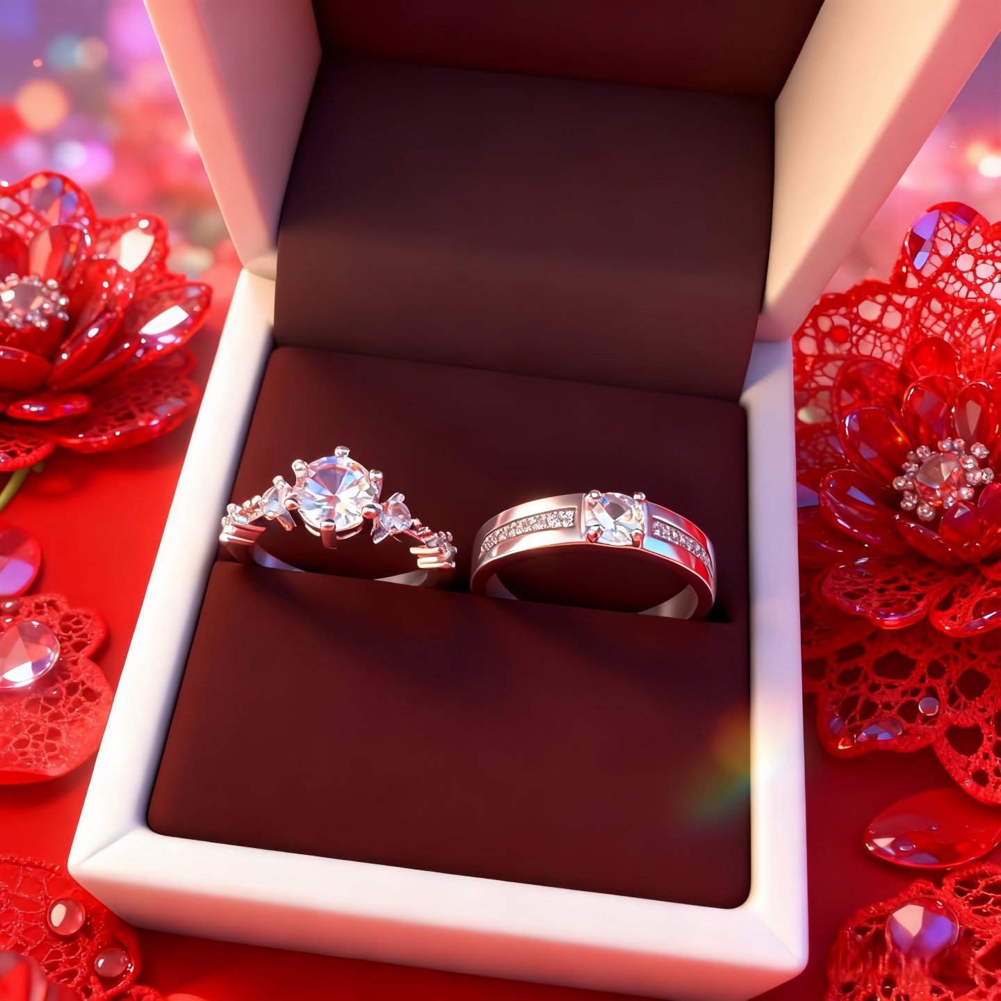 仿真假钻戒一对情侣结婚对戒活口可调节戒指求婚纱照礼仪式用道具,饰品/流行首饰/时尚饰品新,戒指/指环,淘宝优惠券,粉丝福利购,淘宝优惠卷