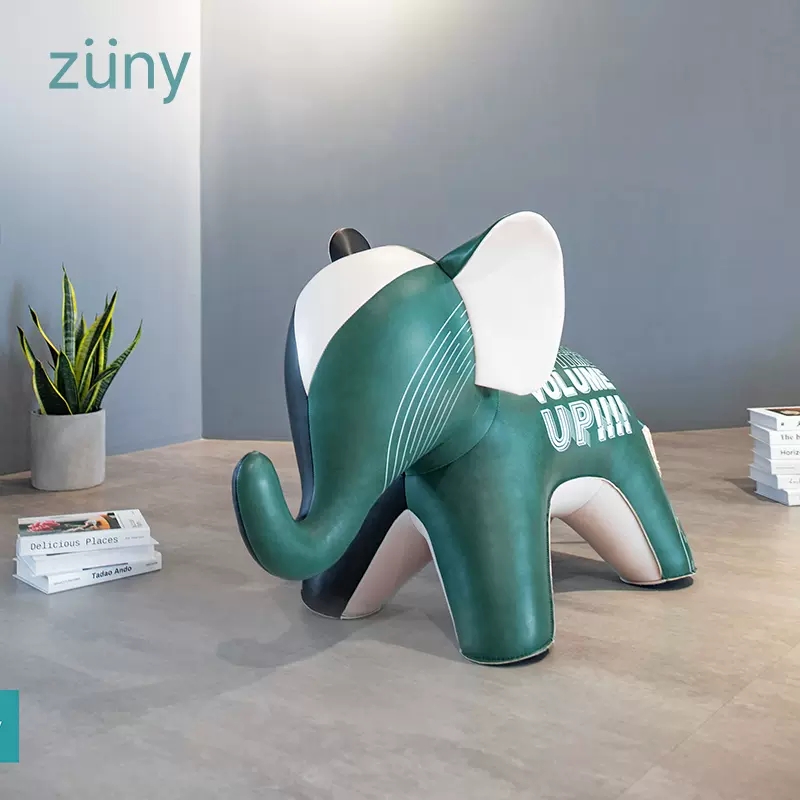 Zuny动物大型摆件经典款超大河马大象家居客厅装饰乔迁礼物客厅