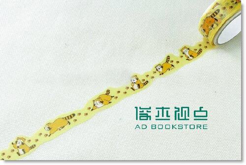 现货 日本進口和紙膠帶 Toshin Pack - 浣熊拉斯卡爾( RA-MT011)