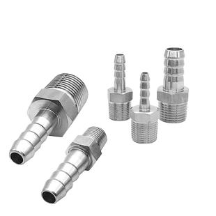 304不锈钢外丝宝塔六角棒宝塔加厚皮管外丝接头ZG1/81分2分3分4分