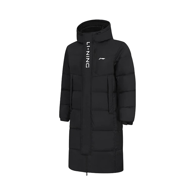 李宁中长款羽绒服男女同款2023新款中性保暖防风运动外套AYMT257