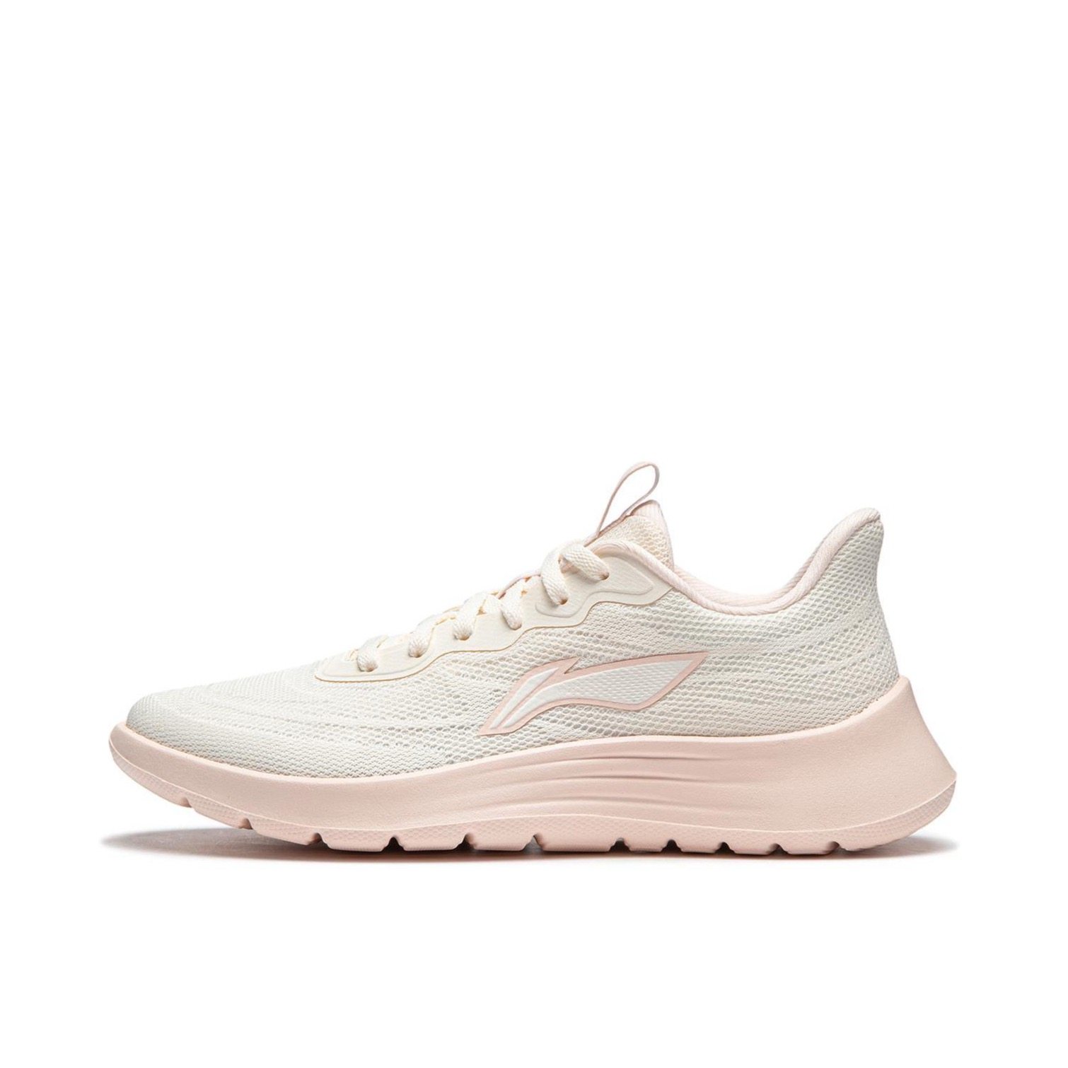 李宁跑步鞋24春季轻羽女子轻便透气缓震运动鞋休闲慢跑鞋ARSU022