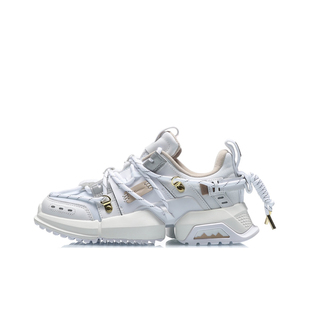 中国李宁盘古系列男女时尚休闲低帮复古老爹鞋休闲运动鞋AGLQ183