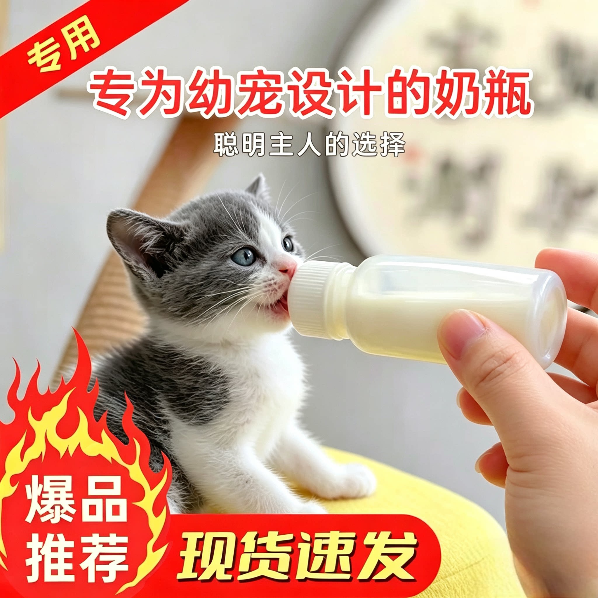 猫咪奶瓶幼猫犬自动喂奶新生喂食奶嘴猫用奶瓶幼猫喂奶器工厂批发