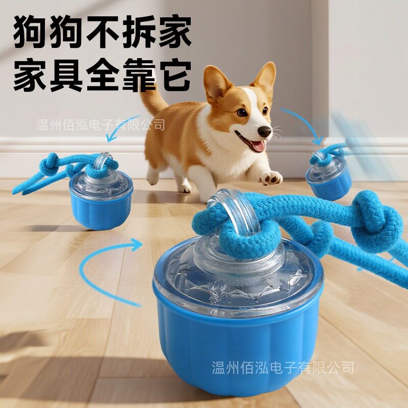跨境宠物智能滚动球滚动球电动狗玩具解闷智能耐咬逗狗球磨牙玩具