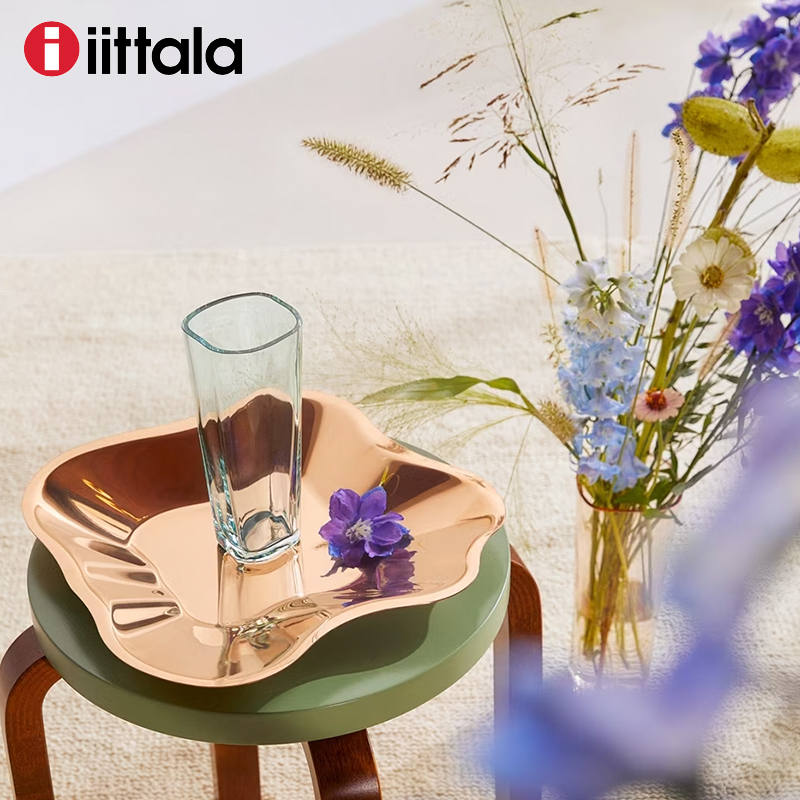 北欧芬兰进口花瓶客餐厅玻璃