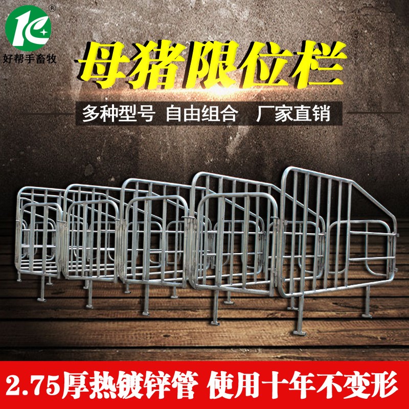 母猪限位栏定位栏猪用定位床养殖设备2.5厚母猪栏限位栏配件