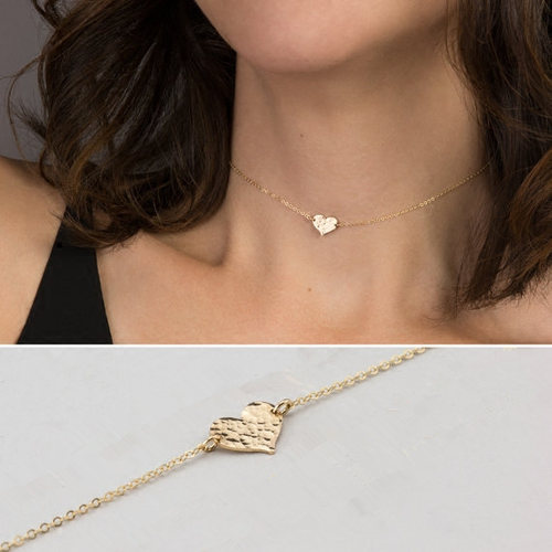 新品美国14k包金注金女极简项链