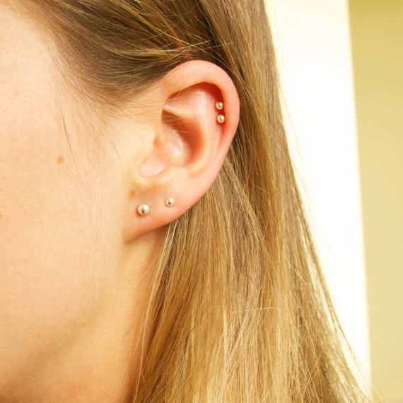 新品美国纯银太阳后裔同款耳针