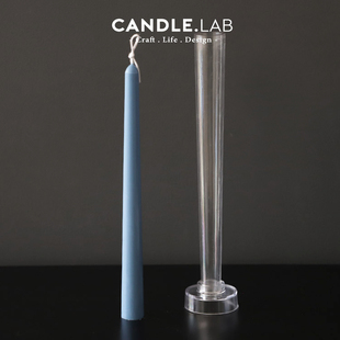 蜡烛用半圆头长杆枝形细杆PC模具透明硬质塑料模具 CANDLE.LAB