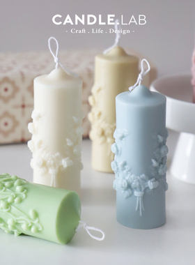 CANDLE.LAB | 玫瑰花环铃兰ins风diy手工制作香薰蜡烛材料硅胶模