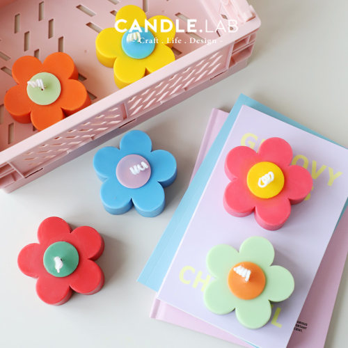 五瓣花DIY香薰蜡烛硅胶模具