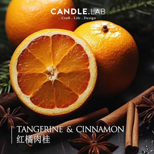 红橘肉桂diy香薰蜡烛精油