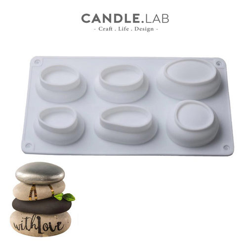 鹅卵石diy香薰石膏蜡烛硅胶模具