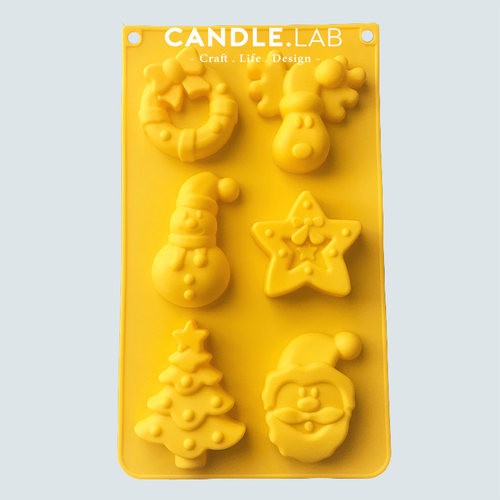 圣诞diy香薰石膏扩香石硅胶模具