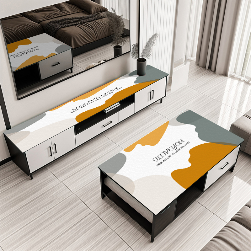 客厅硅胶茶几电视柜组合桌垫防水防油免洗盖布可裁剪防烫家用桌布,居家布艺,桌布,淘宝优惠券,粉丝福利购,淘宝优惠卷