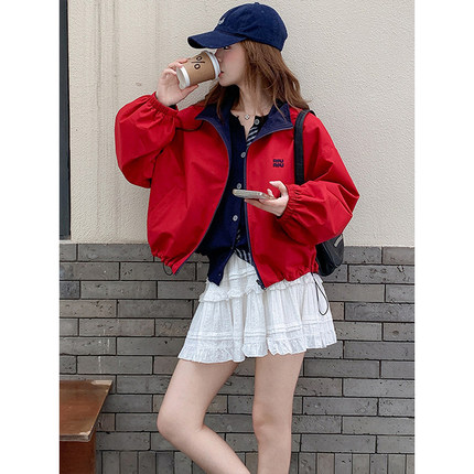 巨好看的韩货薄款外套女2026新款早秋短款夹克今年流行的爆款女装