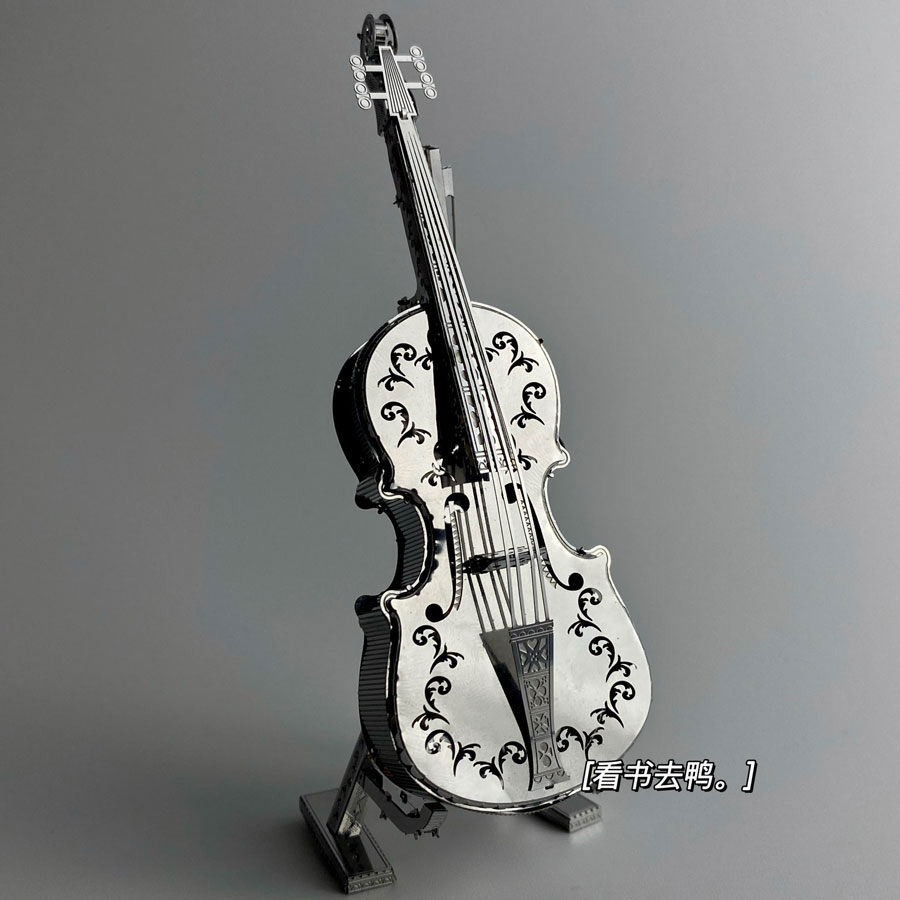 小提琴金属拼图立体模型摆件